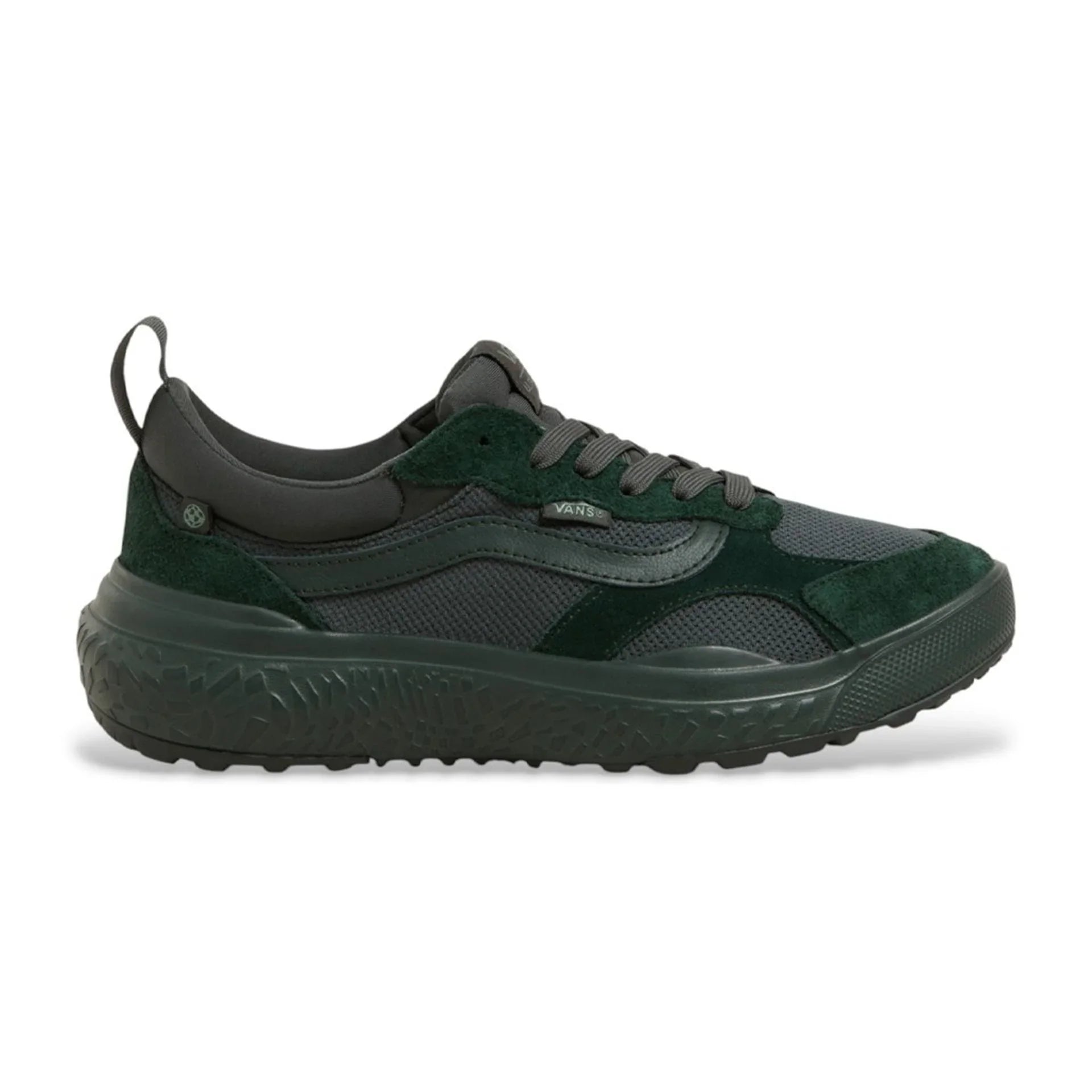 Baskets Vans en Cuir pour Homme avec Semelle en Caoutchouc et Pointe Arrondie