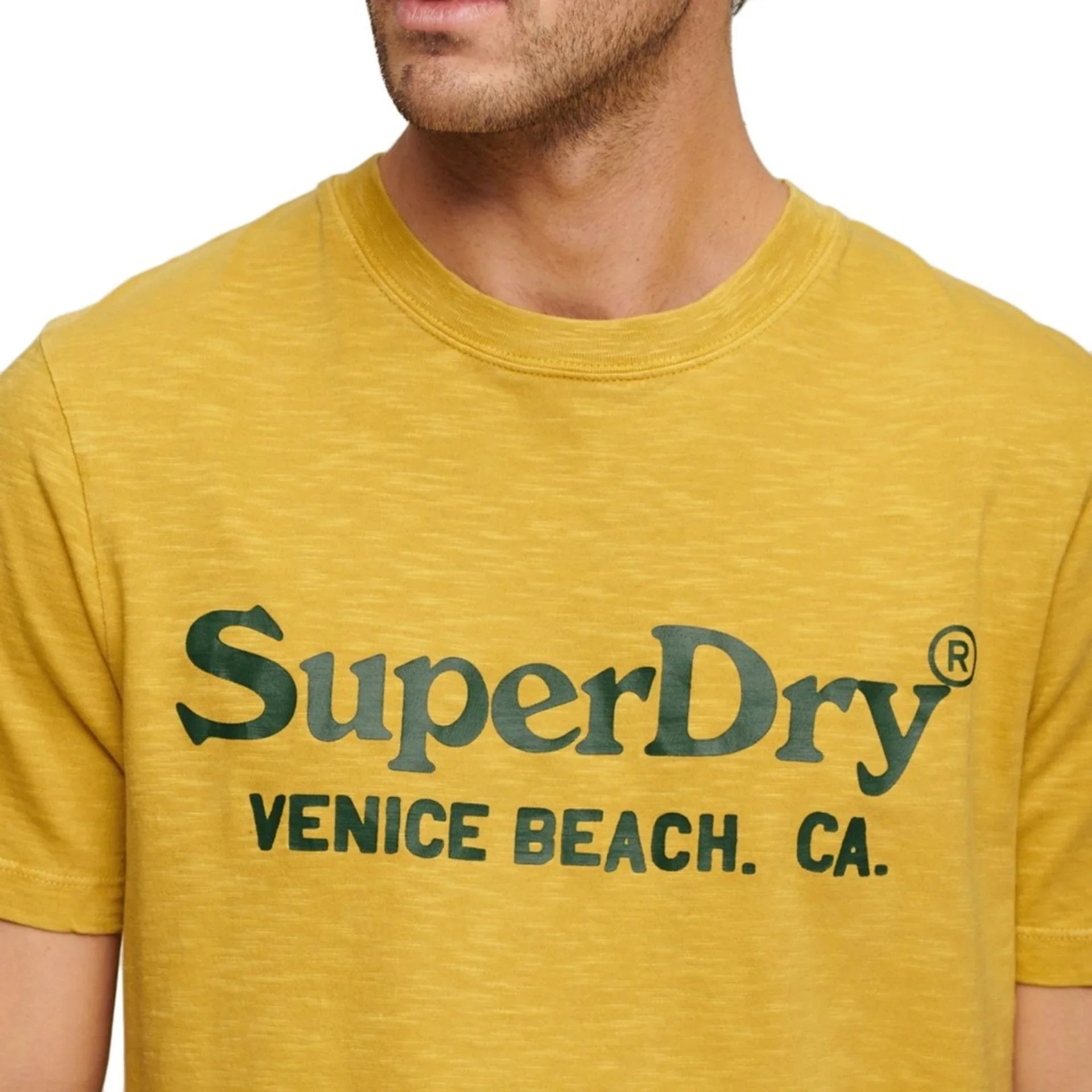T-shirt Superdry Homme 100% Coton Manches Courtes Col Rond Printemps Été