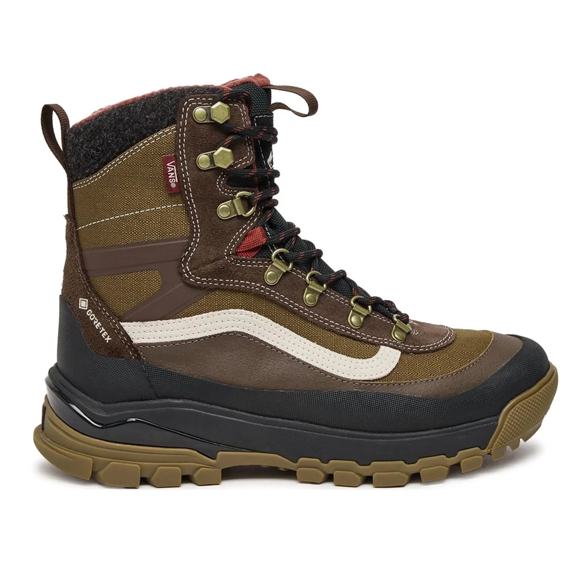 Bottines Vans Homme En Cuir Avec Semelle En Caoutchouc Et Œillets Métalliques